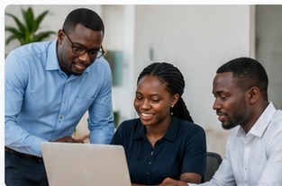 Research colleagues collaborating on a project